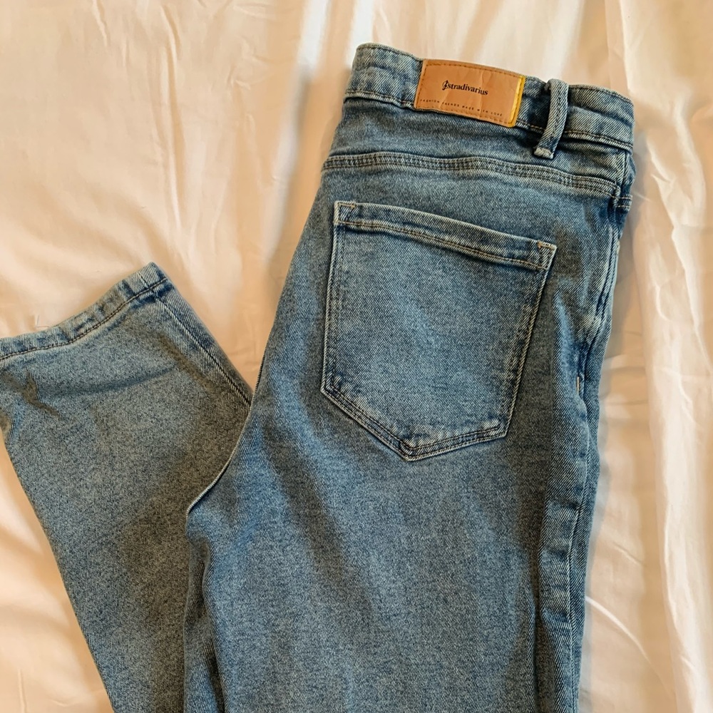 stradivarius mom jean